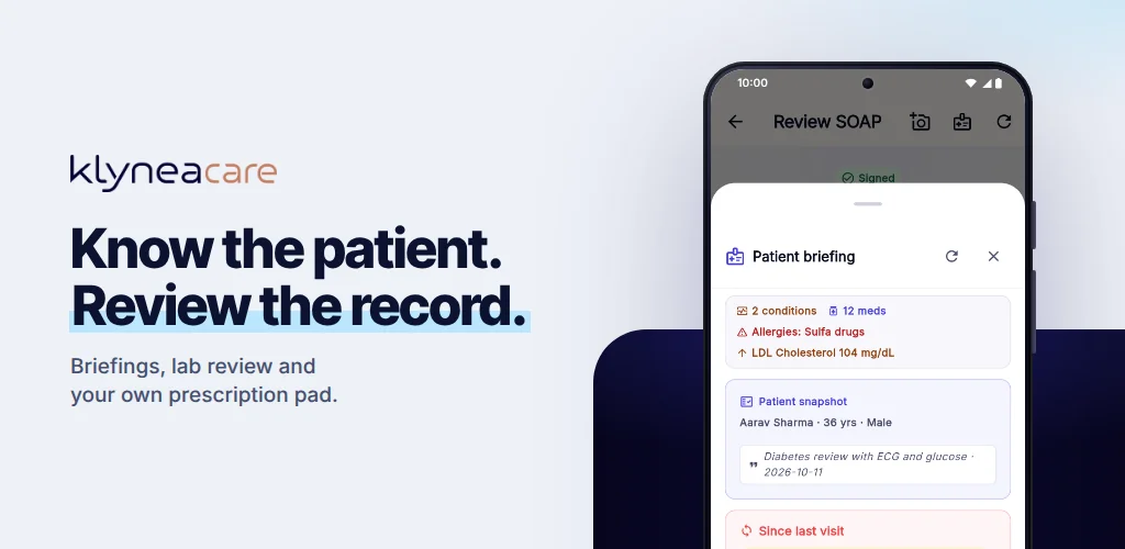 Spend the consult on the patient, not the paperwork.